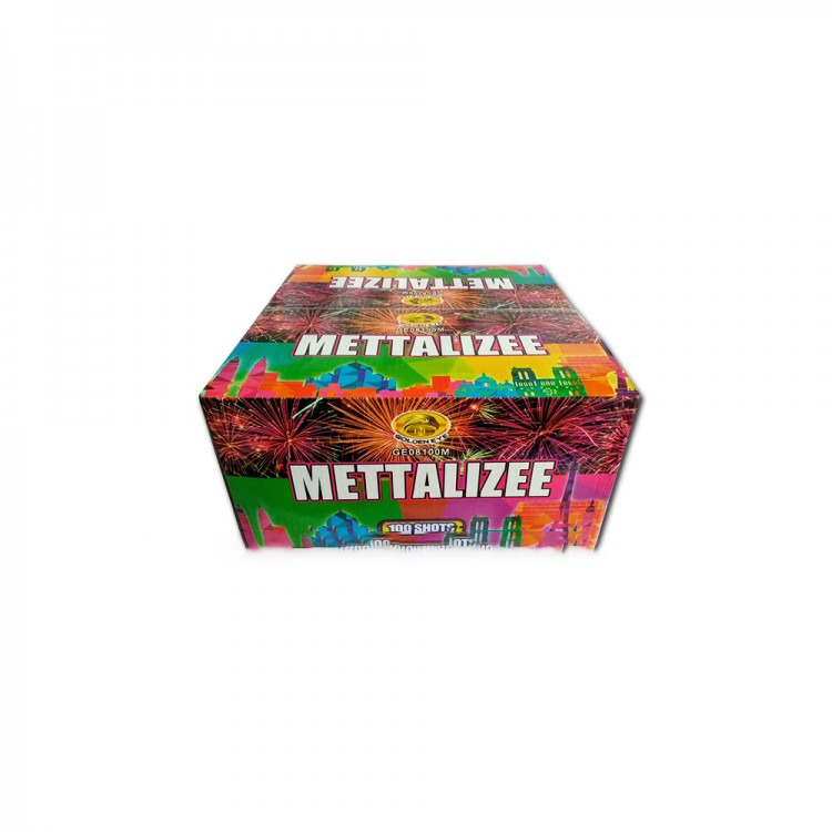 Kembang Api Mettalizee Cakes 0.8 Inch 100 Shots - GE08100M