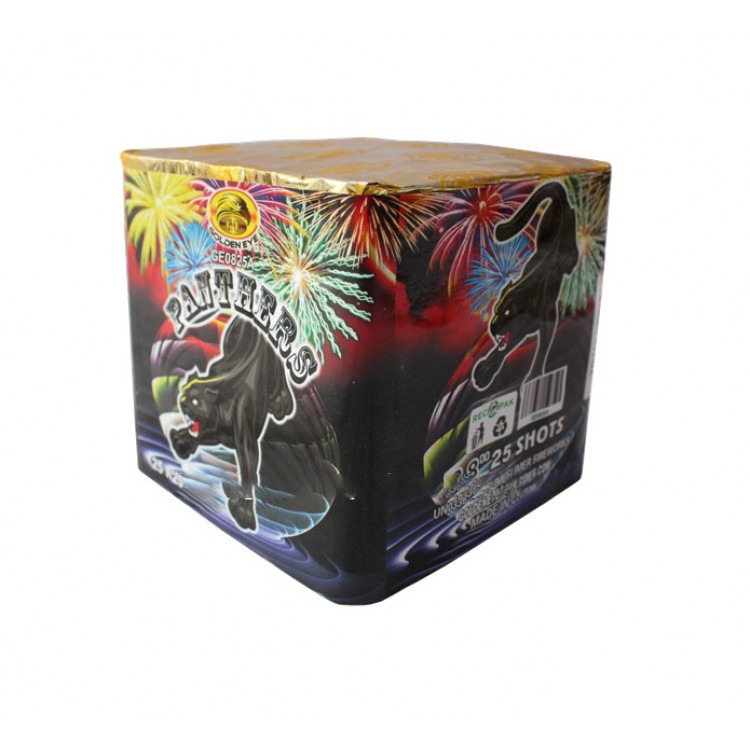 Kembang Api Panther Cake 0.8 Inch 25 Shots - GE0825A-N