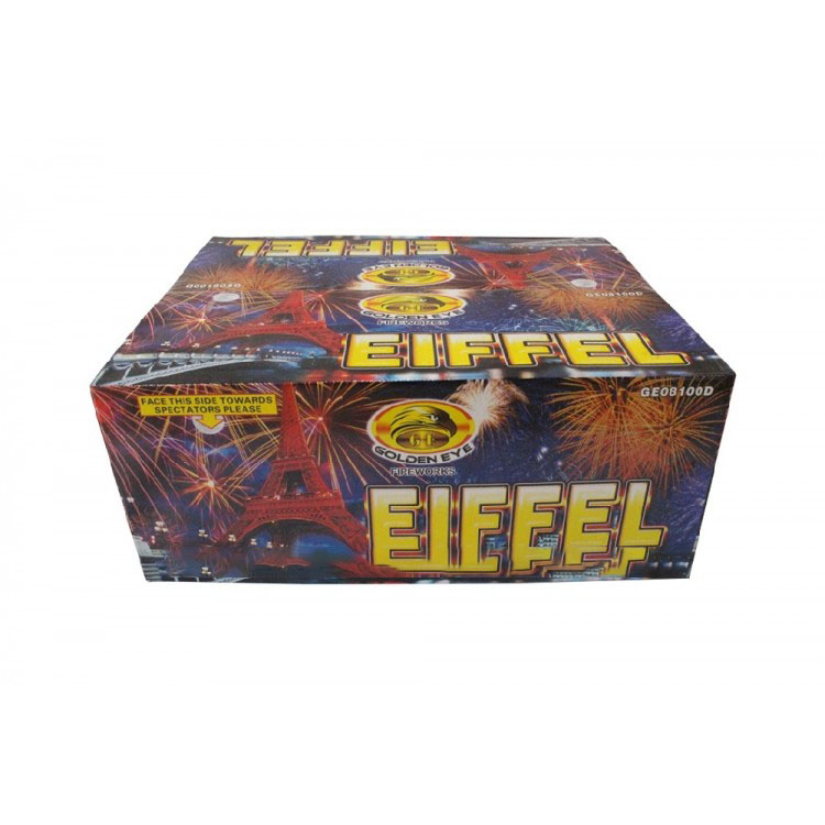 Kembang Api Eiffel Cake 0.8 inch 100 Shots - GE08100D