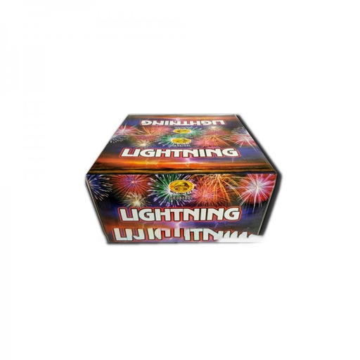 [GE08100L] Kembang Api Lightning Cake 0.8 Inch 100 Shots - GE08100L