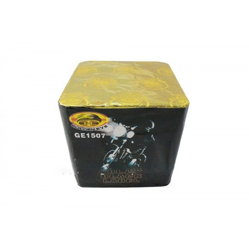 [GE1507] Kembang Api Black Label Cake 0.80 inch 25 Shots - GE1507