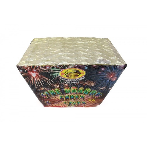 [GE9492] Kembang Api Fire Dragon Cakes 1,2 inch 49 Shots - GE9492