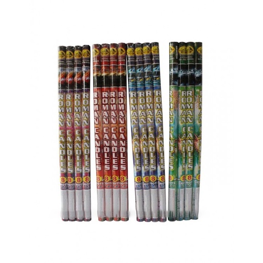 [GE0808A-F] Kembang Api Roman Candle 0.8 inch 8 Shots With Report